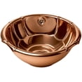 thumbnail image 2 of Whitehaus Decorative Round Fluted Design Drop-in Basin with Overflow and a 1 1/4" Center Drain, 2 of 2