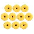 thumbnail image 2 of Cabezas de Margaritas Gerberas artificiales Sunnimix Amarillo cabeza de flor, 2 of 8