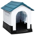 thumbnail image 1 of vidaXL Maison pour Chien Bleu 57x68x66 cm Polypropylène, 1 of 6