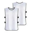 thumbnail image 2 of LEKWK Kids Soccer Jersey Sleeveless Crewneck Casual Team Pinnies Lightweight Breathable Loose Scrimmage Vests Youth Outdoor Training Sports Practice Jerseys, 2 of 5
