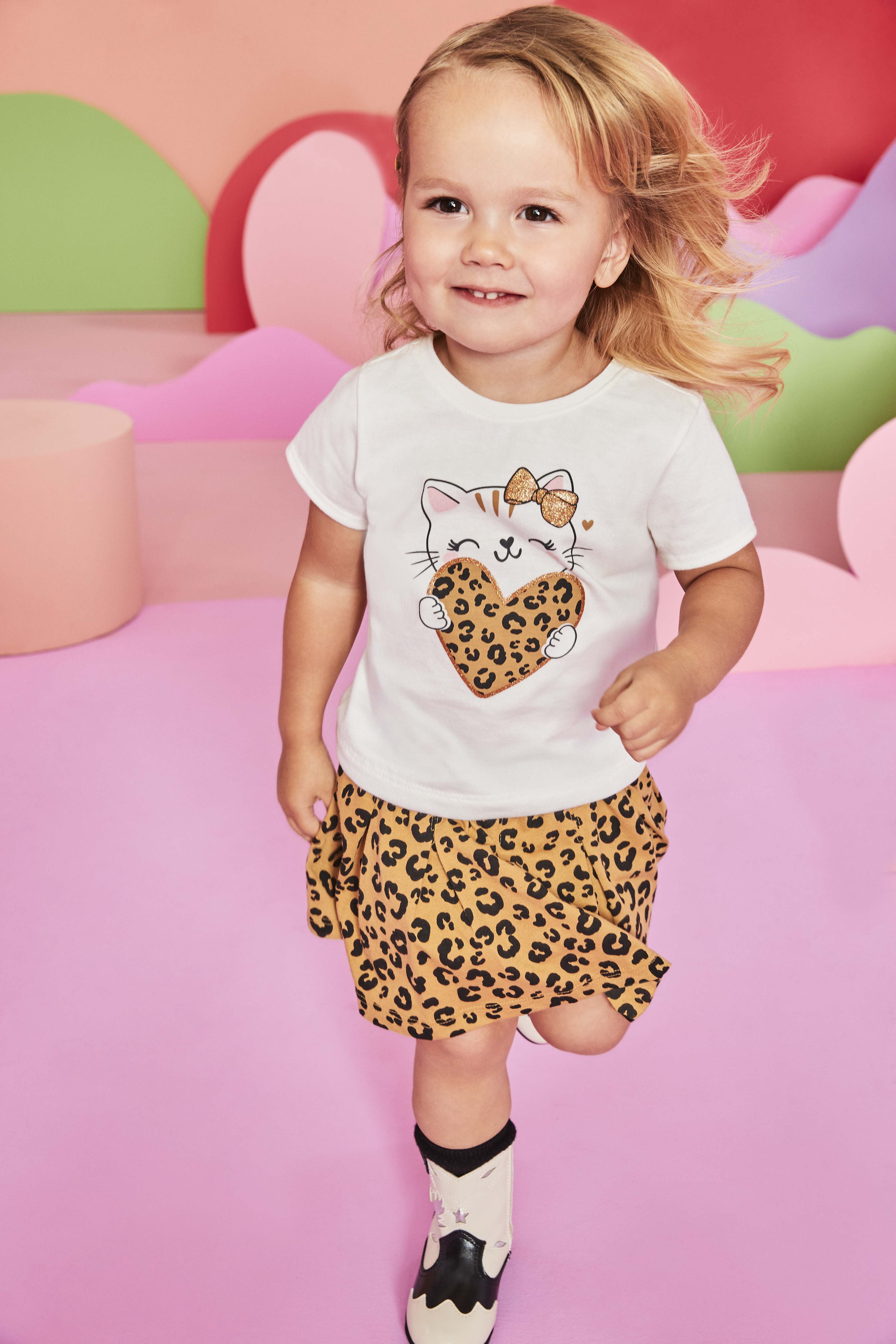 Garanimals Toddler Girl Printed Pleated Scooter Skirt, Sizes 18M-5T