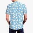 thumbnail image 5 of Rocae Blue Popcorn for Men's Short Sleeve Polo Shirt, Quick Drying Performance Moisture Wicking Sports Men's Golf Shirt Medium, 5 of 9
