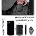 thumbnail image 4 of Men's Slim Wallet Airtag With Money Clip Rfid Blocking Credit Card Holder Simple Smart Wallet For Me, 4 of 5
