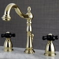 thumbnail image 2 of Kingston Brass KB1972PKX Duchess Widespread Bathroom Faucet with Brass Pop-Up, Polished Brass, 2 of 3