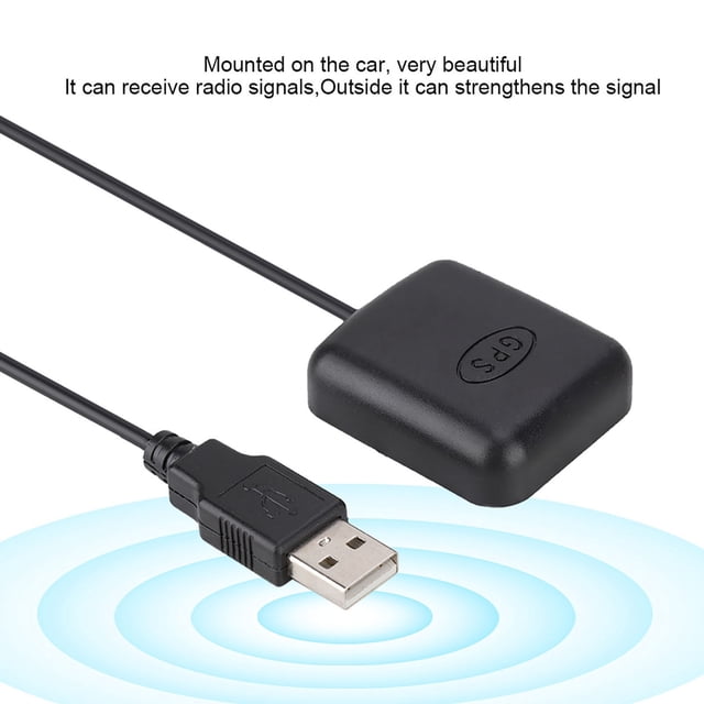 Antena GPS, Base Magnética, Antena GPS De Automóvil RG174, Aerial GPS, Recibe Señales Más Fuertes Y Mejora, Conector USB Para Un Adaptador GPS GPS CAR GPS GPS CAR