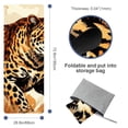 thumbnail image 4 of Leopard Gym Towel with Storage Bag, 72.8"x26.8", Suitable for Yoga, Pilates, Fitness, etc. - Yoga Mat Towel, Yoga Towels, Yoga Towel, 4 of 6