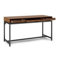 thumbnail image 6 of Banting 60 inch Wide Solid Wood Industrial Mid Century Desk in Medium Saddle Brown, 6 of 10