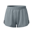 thumbnail image 4 of Hurxie Athletic Shorts for Women 3" - High Waisted Quick Dry for Running Workout Gym Track with Pocket Gray,XL, 4 of 7