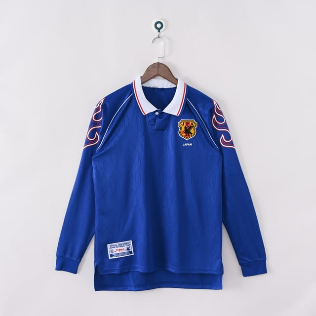1998 Japan Home Long Sleeve. Classic Football Jersey