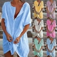 thumbnail image 1 of Trajes de baño de verano para mujer, ropa de playa, bikini, pareo playero, vestido camisero, túnica, tops _ Newway, 1 of 5