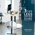thumbnail image 4 of VIVO Electric 71” x 30” Stand Up Desk, Light Wood Table Top, Black Frame, 4 of 8