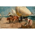 thumbnail image 2 of Sorolla, Joaquin 14x10 Black Modern Framed Museum Art Print Titled - Beach scene, 2 of 4