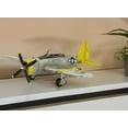 thumbnail image 3 of 4" Yellow and Gray Metal Hand Painted P-47D Thunderbolt Model Airplane, 3 of 3