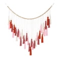 thumbnail image 1 of CreativeArrowy Bohemian Macrame Wooden Tapestry Tassel Tapestries Home Decoration Wall Art Pink 1PC 120*85cm Creative 120*85cm/47*33in Hanging, 1 of 12
