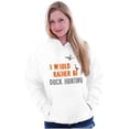 thumbnail image 3 of I Would Rather Be Duck Hunting Hunter Unisex Plus Fleece Graphic Hoodie Brisco Brands 2X, 3 of 5
