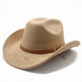 thumbnail image 2 of Western Cowboy Hat for Party and Themed Events - Classic Rancher Design with Adjustable Chin Cord for Secure Fit and Comfortable Wear, 2 of 5