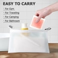thumbnail image 7 of Travel Soap Case,Clear Bar Soap Travel Container,Square Soap Holder,Square Gym Soap Holder with Draining Pad,Soap Dish for Bathroom Shower Home Outdoor Hiking Camping,Transparent White, 7 of 7
