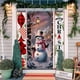 thumbnail image 5 of 180x90cmChristmas High-end Santa Claus Snowman Reindeer Polyester Material Decoration Door Curtain Hanging Decoration, 5 of 5
