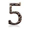 thumbnail image 1 of 5.5 Inch House Numbers & Letters, Highly Visible Cast Iron Metal Home Address Number for Street Office Mailbox, Antique Brass (Number 5), 1 of 10