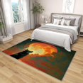 thumbnail image 4 of 2x3 Rug, Wolf Door Mat Washable Non Slip Soft for Entryway, Full Moon Wildlife Rug, Wild Animal Carpet, Wolf Home Decor & Gifts, 4 of 7