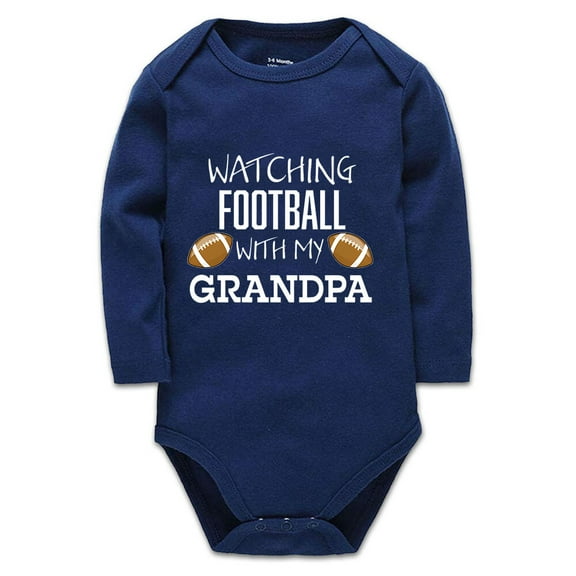 YCICIVDee Watching Football with My Grandpa /Gift Baby Boy or Baby Girl Bodysuit Baby Clothes 0-3 Months