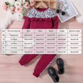 thumbnail image 4 of Kogui Girls Clothes Sets Toddler Girl Clothes Kids Outfits Long Sleeve Sweatshirt Bell Bottom Pants Set Fall Winter Clothing for Girls 3 6 9 12 18 Months 2T 3T 4T 5T (Wine,4-5 Years), 4 of 9