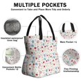 thumbnail image 3 of Pioneer Flower Floral Print Pattern Drawstring Lunch Bag Women - Drawstring Lunch Bag Insulated for Work Office - Stain-Resistant Large Lunchbags for Women with Multi-Pockets, 3 of 6