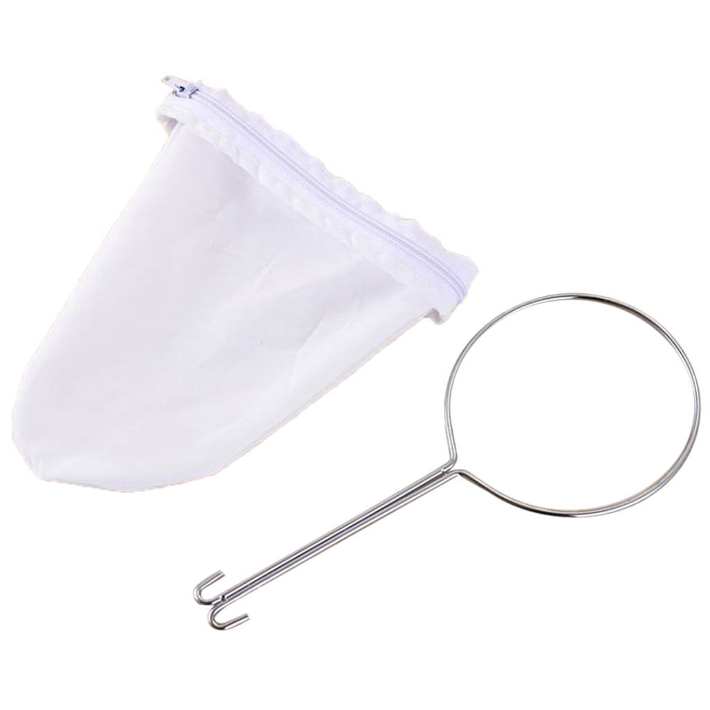 13.5cm Cloth Strainer Bag Stainless Steel Handle Coffee Filter