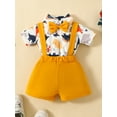 thumbnail image 3 of Zehjuhan 2pcs Baby Boy's Gentleman Outfits Newborn Formal Suspender Short Set Short Sleeve Bowtie Romper Shirt+Bib Pants Clothes, 3 of 9