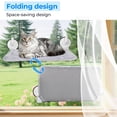 thumbnail image 6 of NRYDEPET Cat Window Perch with Lever Lock Suction Cups, Holds up to 50 lbs, Heavy Duty Window Hammock for Large Cats, Foldable & Space Saving Design  (L 1Pc Gray), 6 of 8