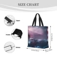 thumbnail image 4 of Naloa lighthouse Waves Torrential Rain Tote Bag for Women, Foldable Tote Bag With Zipper, Large Shoulder Bag, Top Handle Handbag for Travel, Work, Shopping, 4 of 9