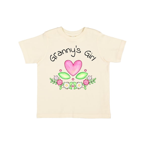 Inktastic Granny's Girl Heart Flowers Girls Toddler T-Shirt