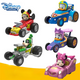 thumbnail image 2 of Coche inercial Disney Mickey Mouse de 13 cm, modelo de simulación de coche de tracción trasera con Minnie, Donald Duck, Daisy, Goofy, juguetes de entrenamiento de interés para niños, 2 of 5