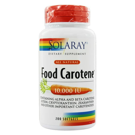 Solaray - alimentaire Carotène naturel Tous 10 000 UI vitamine A - 200 Gélules