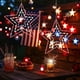 thumbnail image 4 of Luces de ventana con forma de pentagrama brillante forjadas en hierro para el Día de la Independencia, rojo, blanco y azul, 4 de julio, soldados estadounidenses, ocho modos de luz, luces del Día de la, 4 of 9