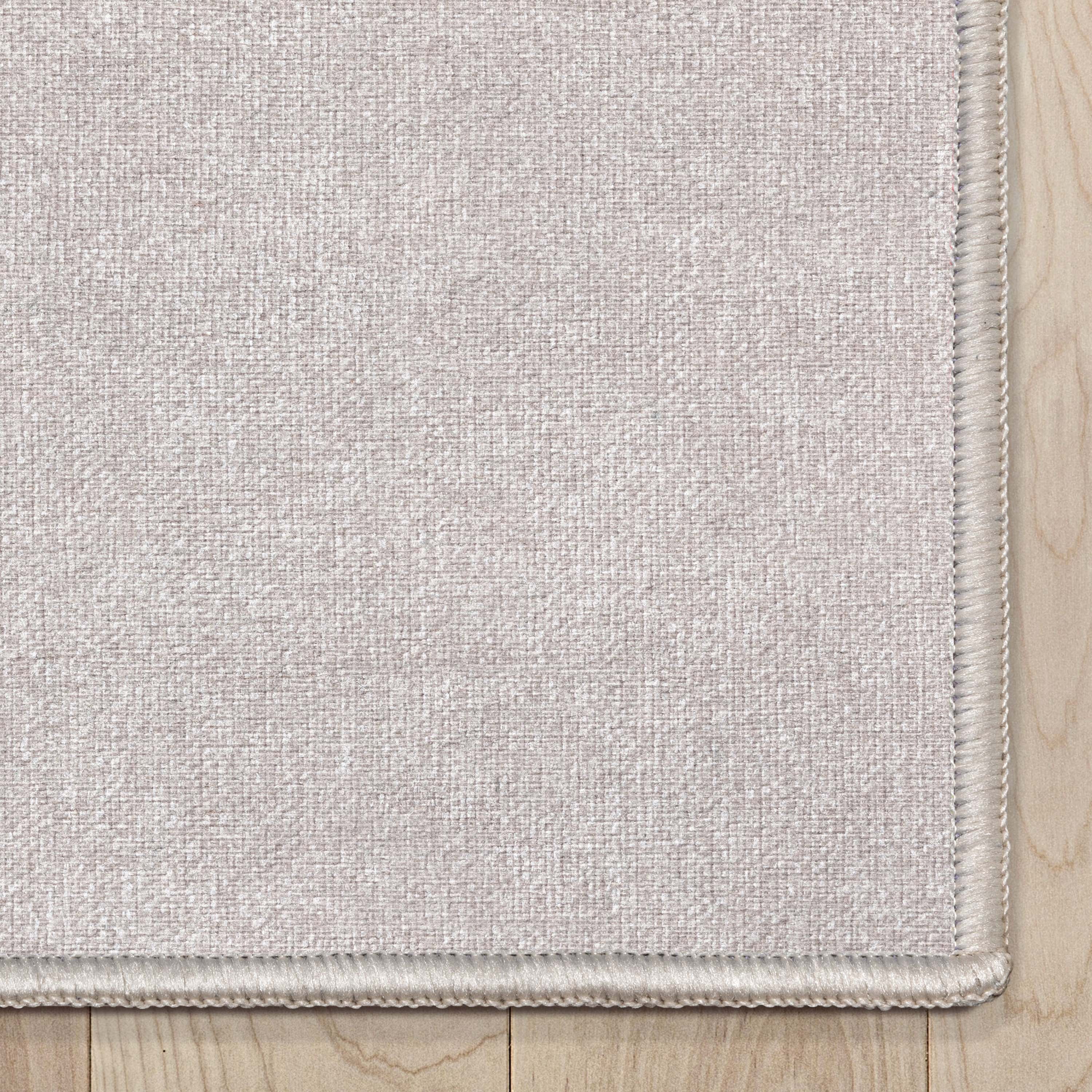 Well Woven Plain Solid Modern Solid Ivory Flat-Weave 2'3" x 7'3" Runner Rug