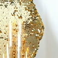 BalsaCircle 8 feet Gold Big Payette Sequin Hexagon Backdrop Stand Cover ...