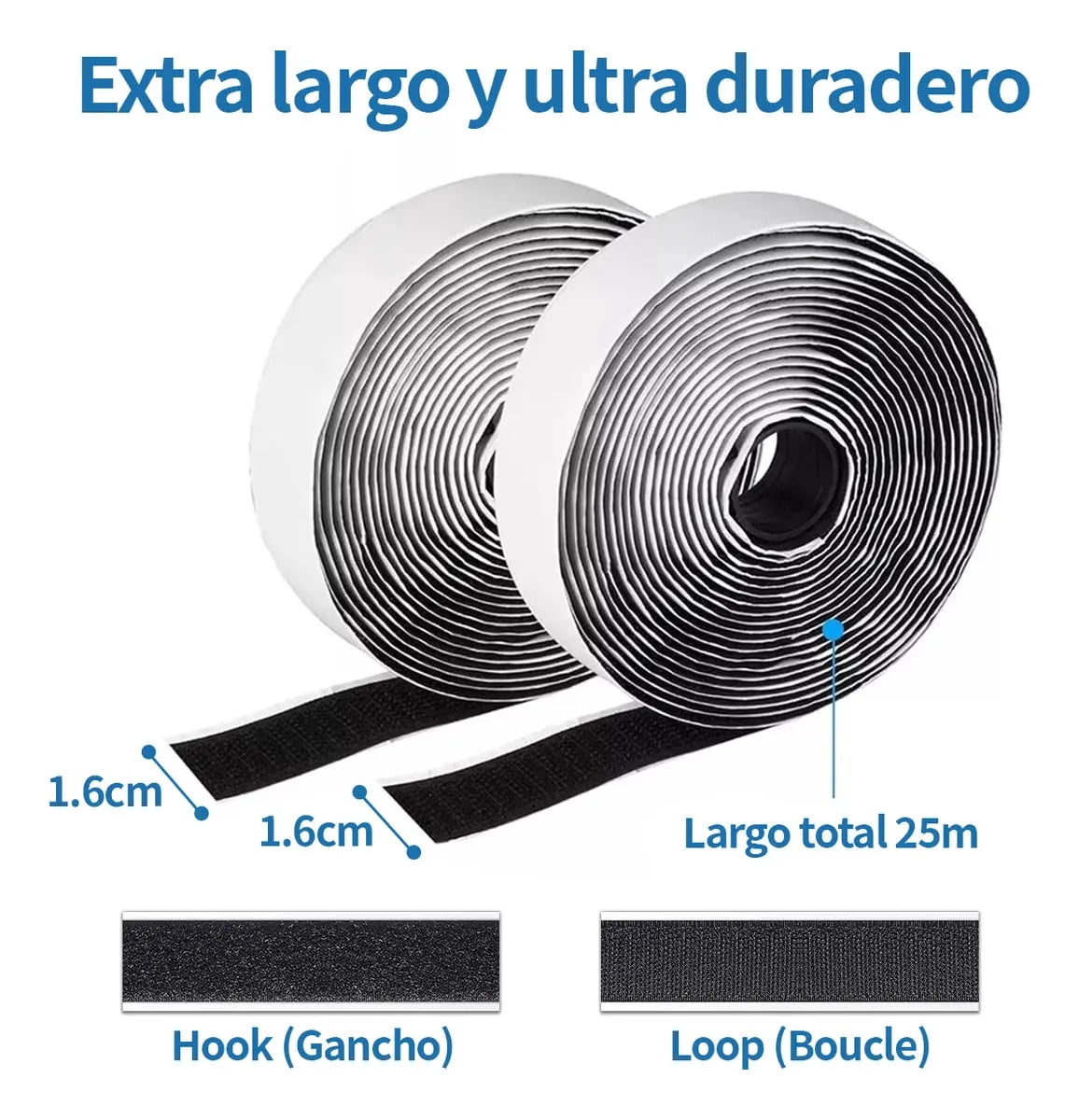 Xhd Velcro With Adhesives For Sewing Plush Hook Roll 25m