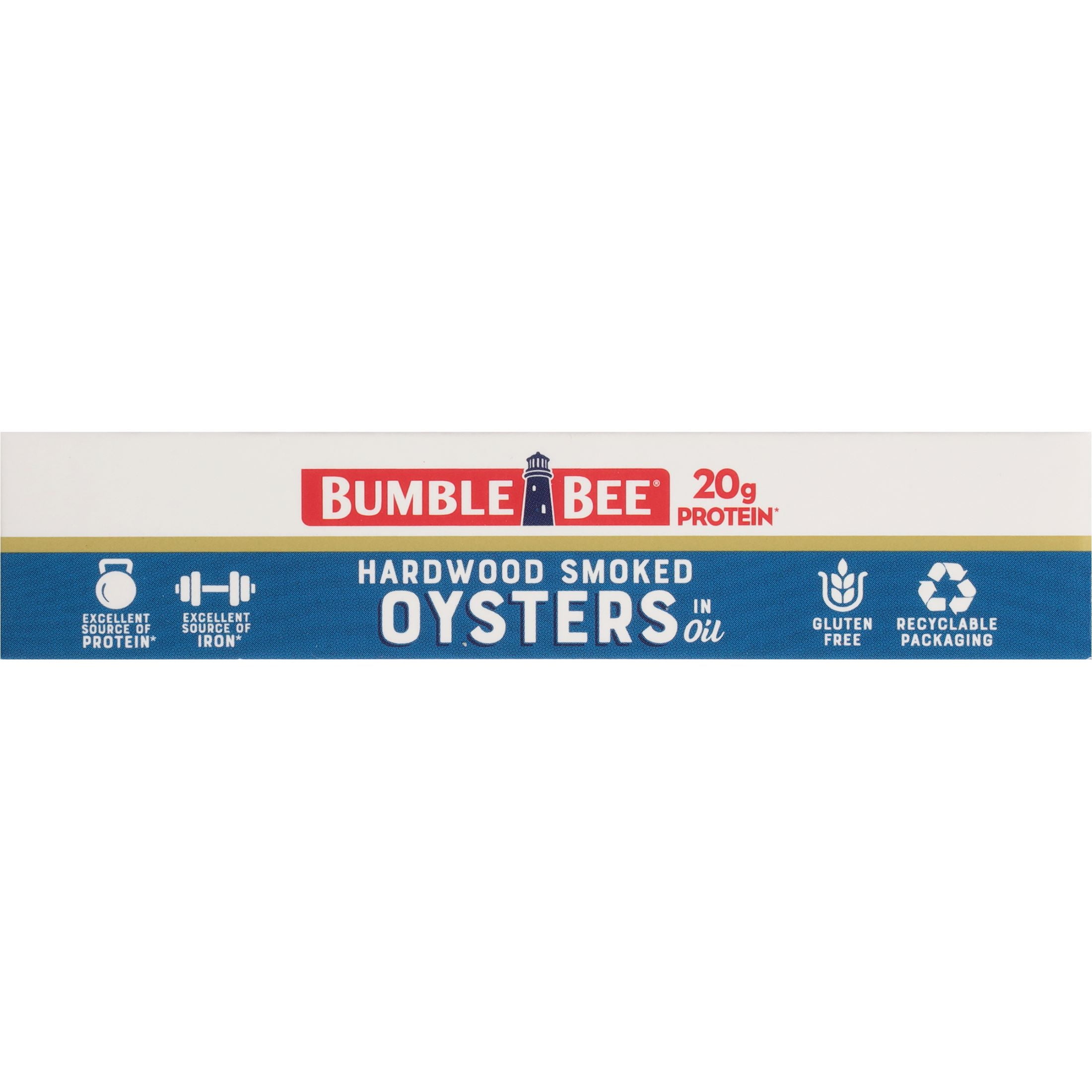 (12 pack) Bumble Bee Fancy Smoked Oysters, 3.75 oz Can