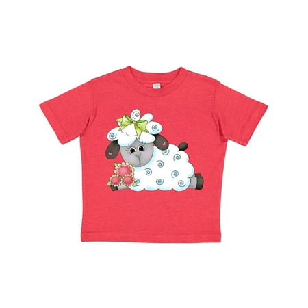 

Inktastic Little Bow Sheep Gift Toddler Boy Girl T-Shirt