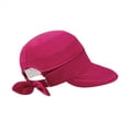 thumbnail image 3 of YEKEYI Sun Hat for Women UV Protection Visor Hats Wide Brim Sun Hats Ponytail for Summer Beach Tennis Golf Garden, 3 of 7