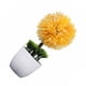 thumbnail image 4 of Planta artificial en maceta, simulación de bolas, vegetación, decoración, oficina en casa, centro de mesa, planta falsa, amarillo Methold HA7629-06B, 4 of 6
