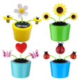 thumbnail image 1 of 4PCS Solar Powered Dancing Bee & Sunflower Toys, Animated Bobblehead Dancer for Home, Office, & Car KNU-SHUNJING, 1 of 4