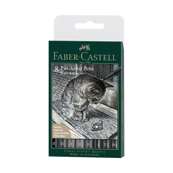 Faber-Castell PITT Artist Pen Soft Brush Set - 8 Piece