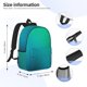 thumbnail image 5 of Easygdp Green Turquoise Teal Mochila Ligera de 15 Pulgadas para Estudiantes, Mochila Cómoda para la Escuela y Viajes, Correas Ajustables, 5 of 6