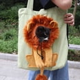thumbnail image 3 of 1 Uds. (verde) lindo transportador de lona para cachorros, bolso de hombro para mascotas, bolso de viaje con forma de león Sailing Electrónica, 3 of 4