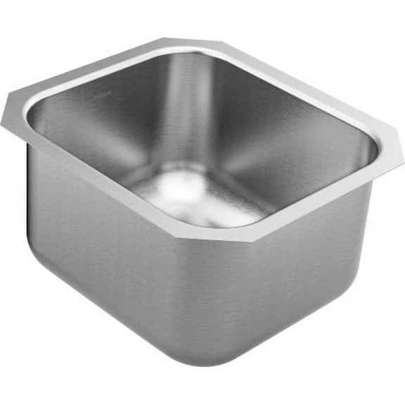 Moen Gs18442 1800 Series 16-1/2" Undermount Single Basin Stainless Steel Kitchen Sink -