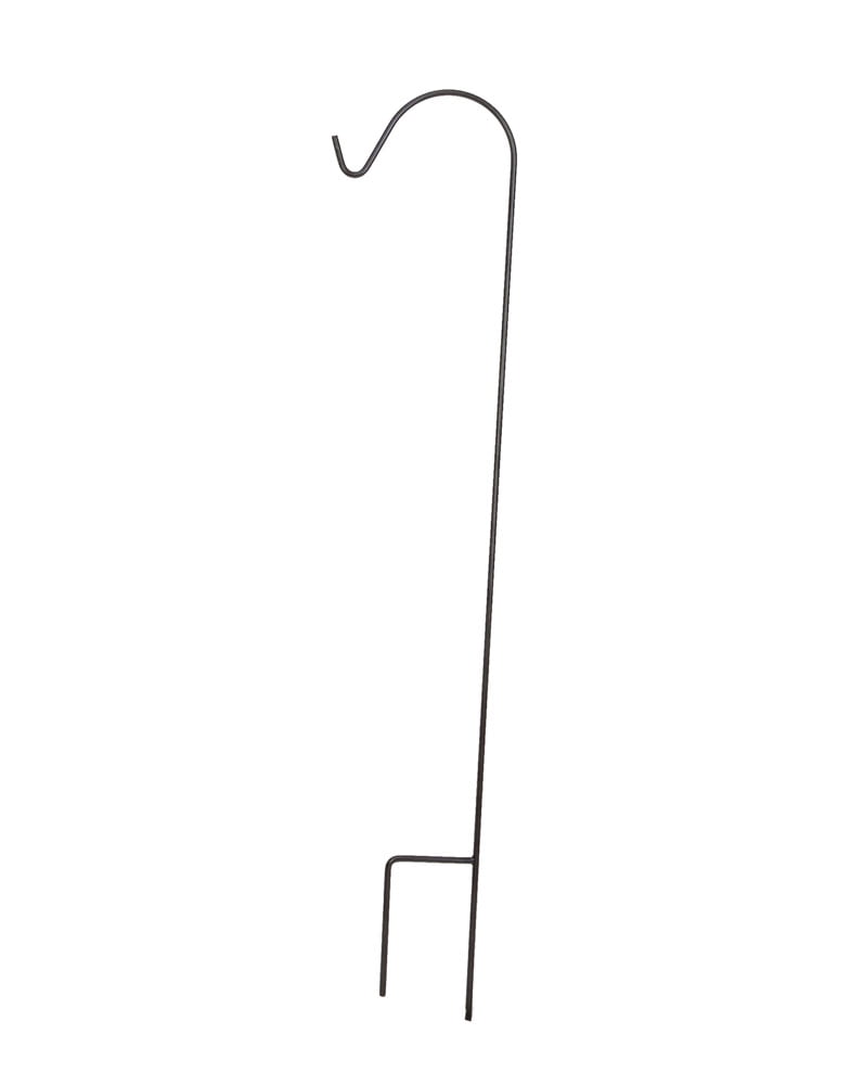 Expert Gardener 48 in Metal Garden Shepherd Hook, Powder-Coated Black, 1 Pack