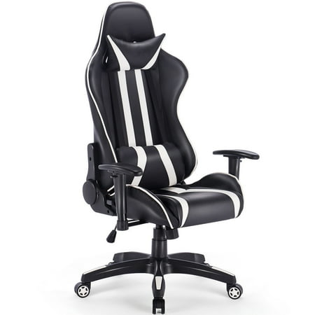 Gymax Home Office High Back Gaming Chair Racing Reclining ...