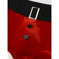 thumbnail image 4 of ZDHOOR Mens Santa Claus Costume Christmas Flannel Boxer Shorts Red-E 3XL, 4 of 6